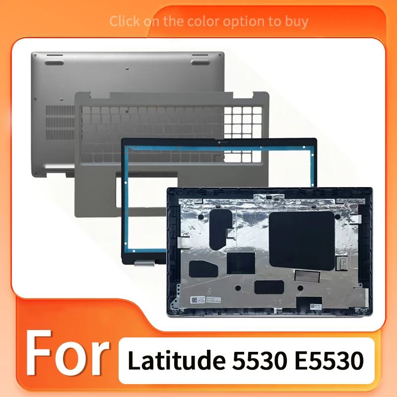 Фото Новая серебристая верхняя крышка/корпус для Latitude 5530 E5530, подставка для рук, нижняя крышка/корпус №1