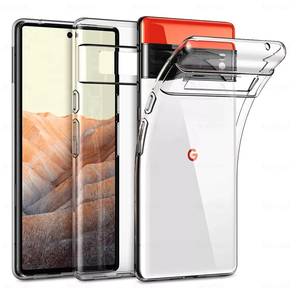 

Silicone Clear Phone Case For Google Pixel 6 Pro 6.71inch Ultra Thin Slim Soft Funda For Google Pixel 6 Pixel6 Pro