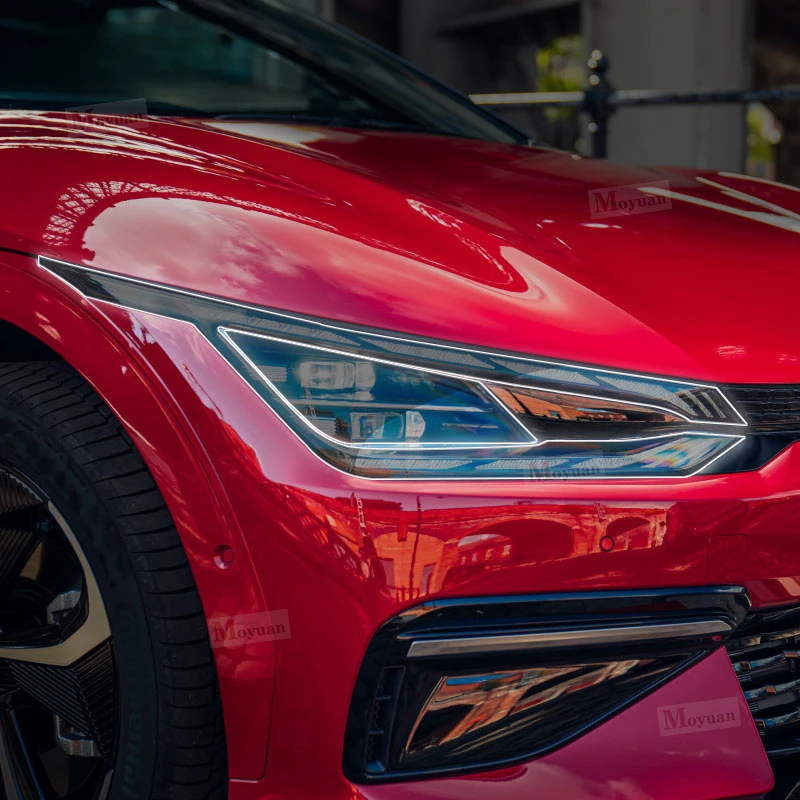 Для автомобильных фар Kia EV6 gt 2021-2023 Противоударная защитная пленка из ТПУ с