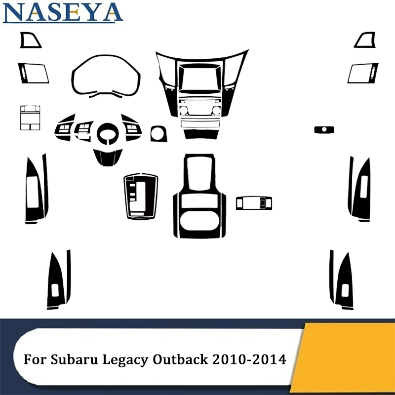 Аксессуары для интерьера автомобиля Subaru Legacy Outback 2010 2011 2012 2013 2014 ABS пианино черные