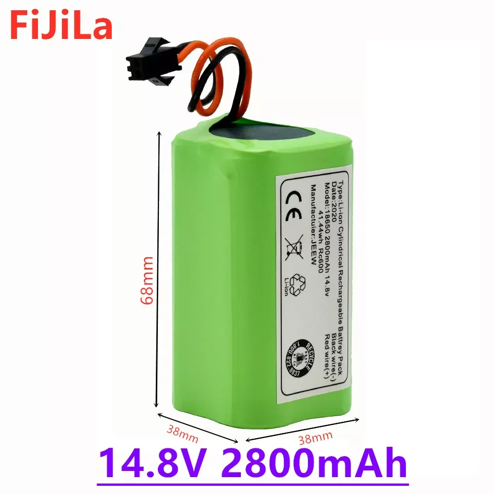 

NEW2023 2021 New Li-ion battery 14.8V 2800mAh for Conga Excellence 990 Ecovacs Deebot N79 N79S DN622, Eufy Robovac 11 11S 12 15C