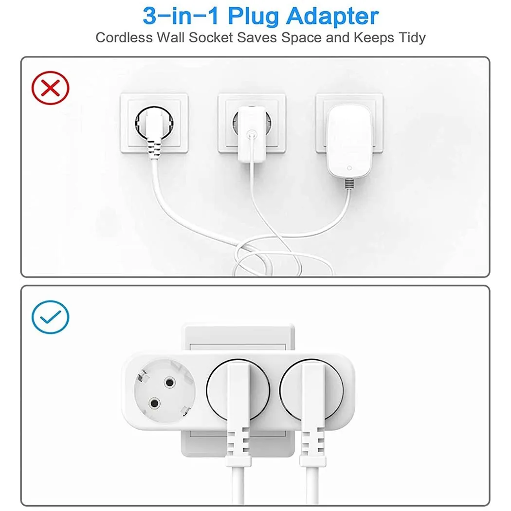 

Extened Electrical Socket Home Power Replacement Socket Sockets Electrical European Standard Travel Useful 16A