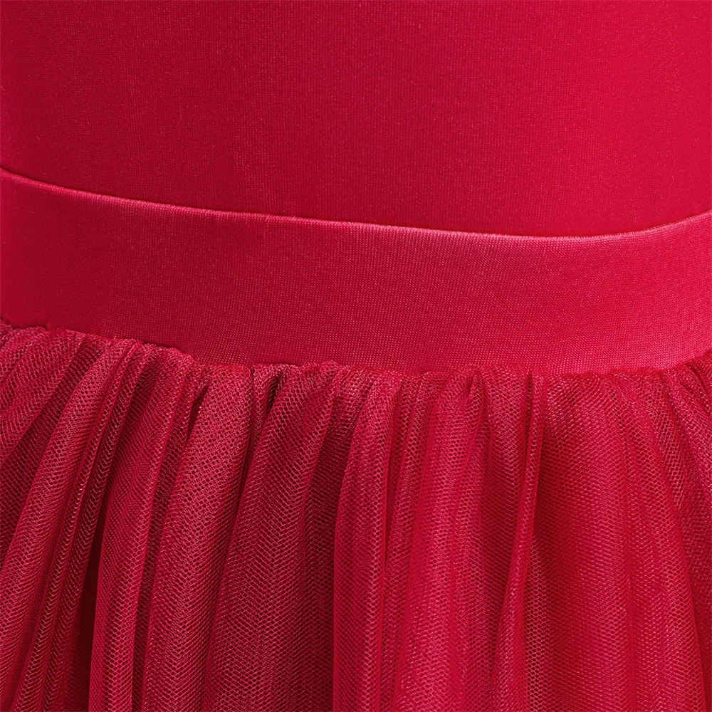 Тюлевое Платье Принцессы Для Девочек Милое Лоскутное Длиной До Щиколотки Со