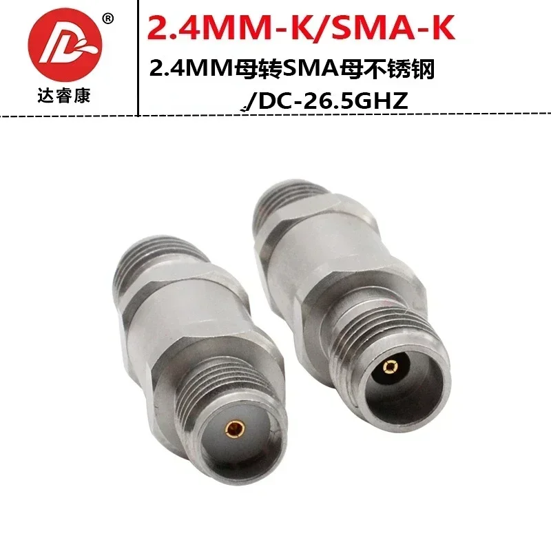 Высокочастотный адаптер из нержавеющей стали с гнездом 2 4 мм на гнездо SMA 26 5 ГГц
