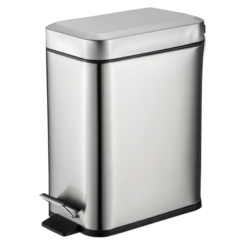 

Trash Can Waste Paper Bucket Garbage Storage Container Pedal Trash Holder