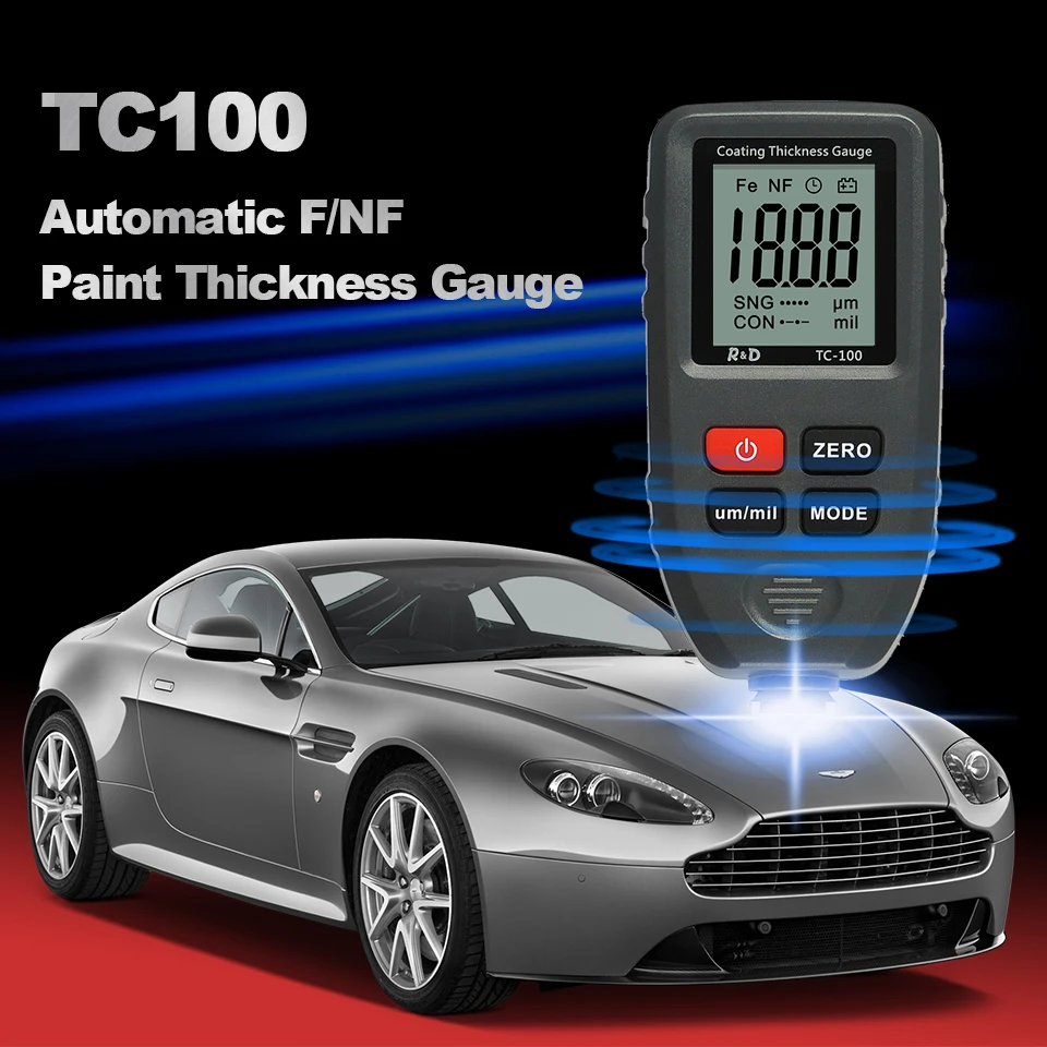 

Automobile Thickness Gauge Car Paint Tester Thickness Coating Meter Russia Manual Ultra-precise 0.1micron/0-1300