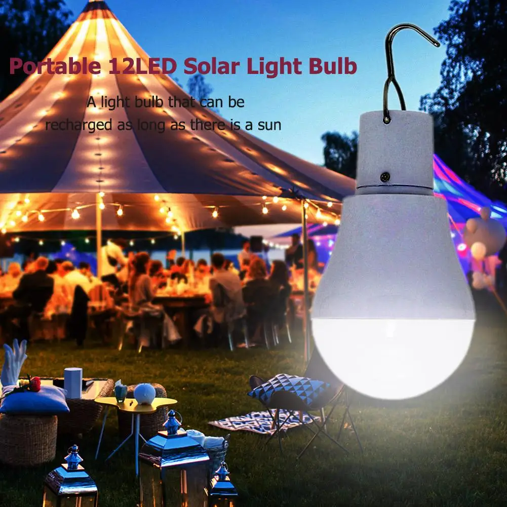 

Портативная солнечная 12 Светодиодная лампа превосходного качества от производителя, уличная аварийная лампа 5 В 110 лм, лампа для кемпинга