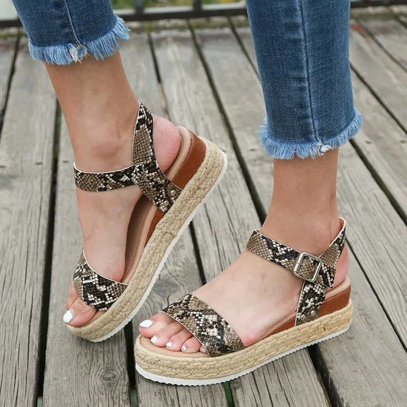 

Sandals Women Summer Wedges Shoes Ladies Sandals Rhinestone Slides Sandalias Mujer Bohemia Elastic thick bottom Band Sandal