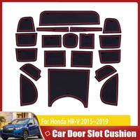 door groove mat for honda hr v vezel hrv h rv 20152019 auto anti dirty non slipt dust mat slot hole pad rubber car accessories