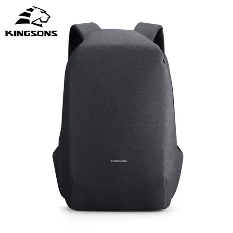 Противоугонный рюкзак с USB-зарядкой для мужчин Kingsons, 15,6-дюймовый, черный/синий/розовый