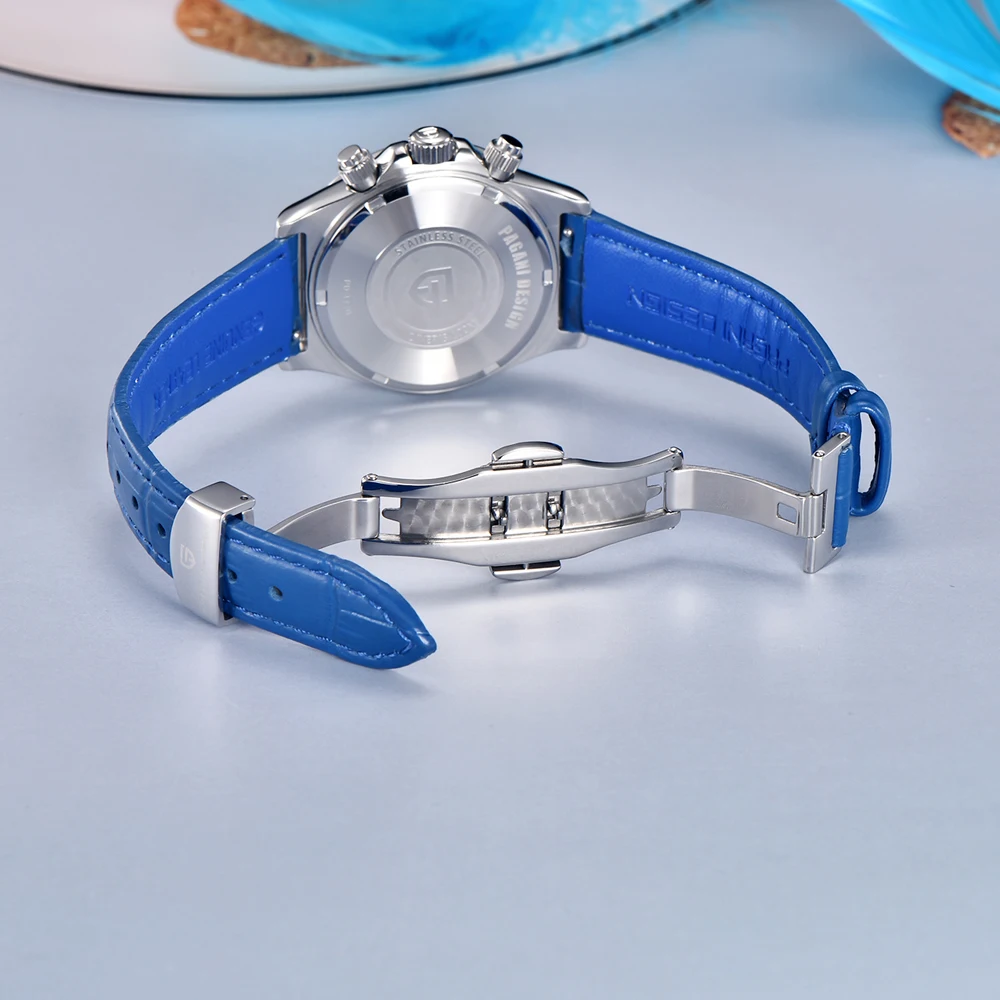 PAGANI Design Iced Out Diamonds 36mm Quartz Watch for Women Sapphire 100m Waterproof Chronograph Relogio Feminino Womens Watches enlarge