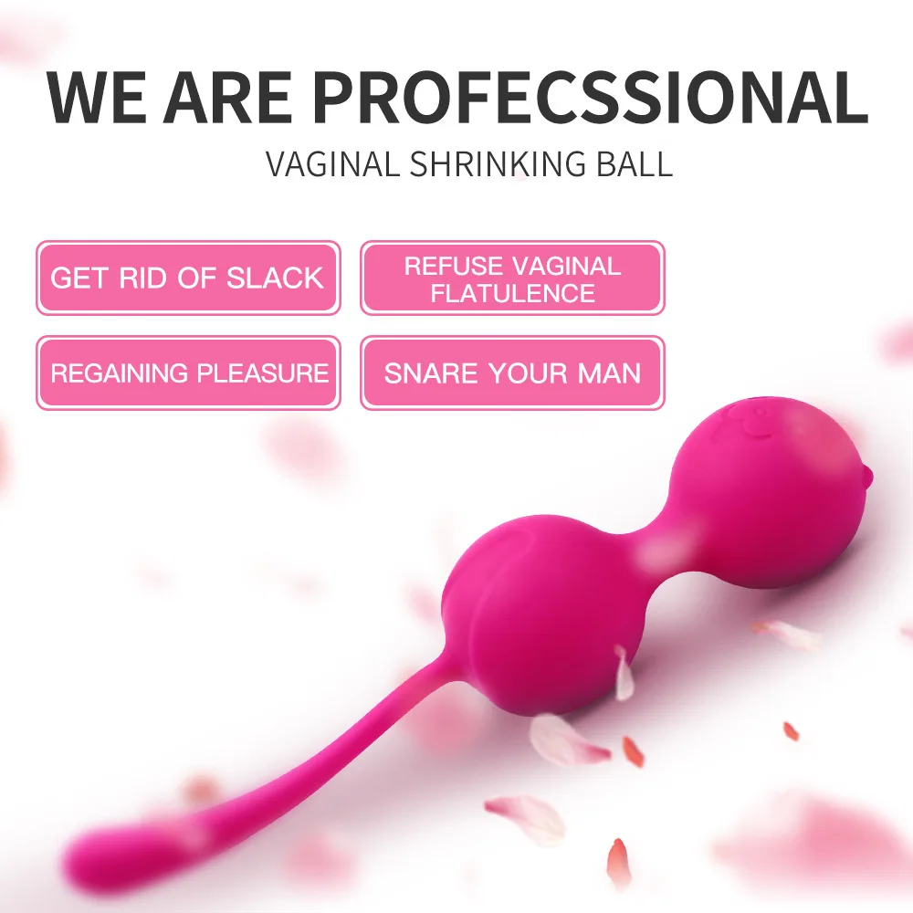 

Pink Kegel Balls Tighten And Shrinking Vagina Safety Silicone Female Exercise Masturbator Postpartum Repair Ball Adults Sex Toys