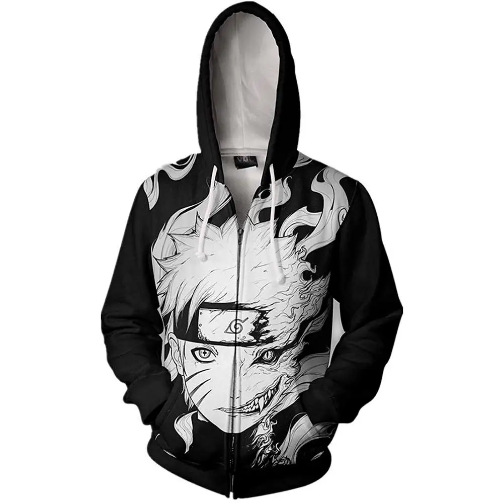 

New 3D Printed Anime Hoodie 2022 Fashion Sweatshirt Hoodies Men Women Cosplay Costume Streetwear Hip Hop Zipper Hoodie