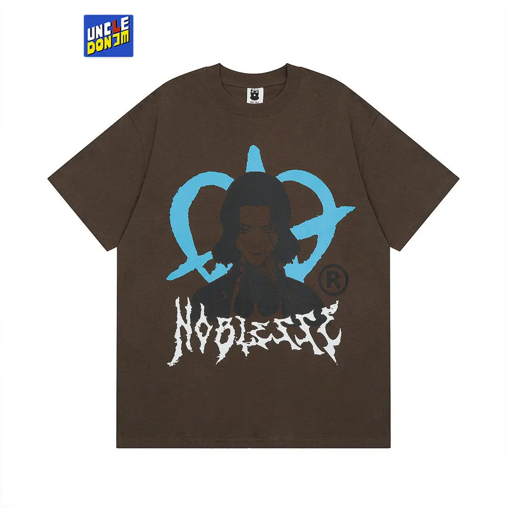 

Футболка с коротким рукавом и принтом в форме сердца, мультяшный Графический Топ в стиле Харадзюку, футболка из хлопка с аниме, уличная одежда