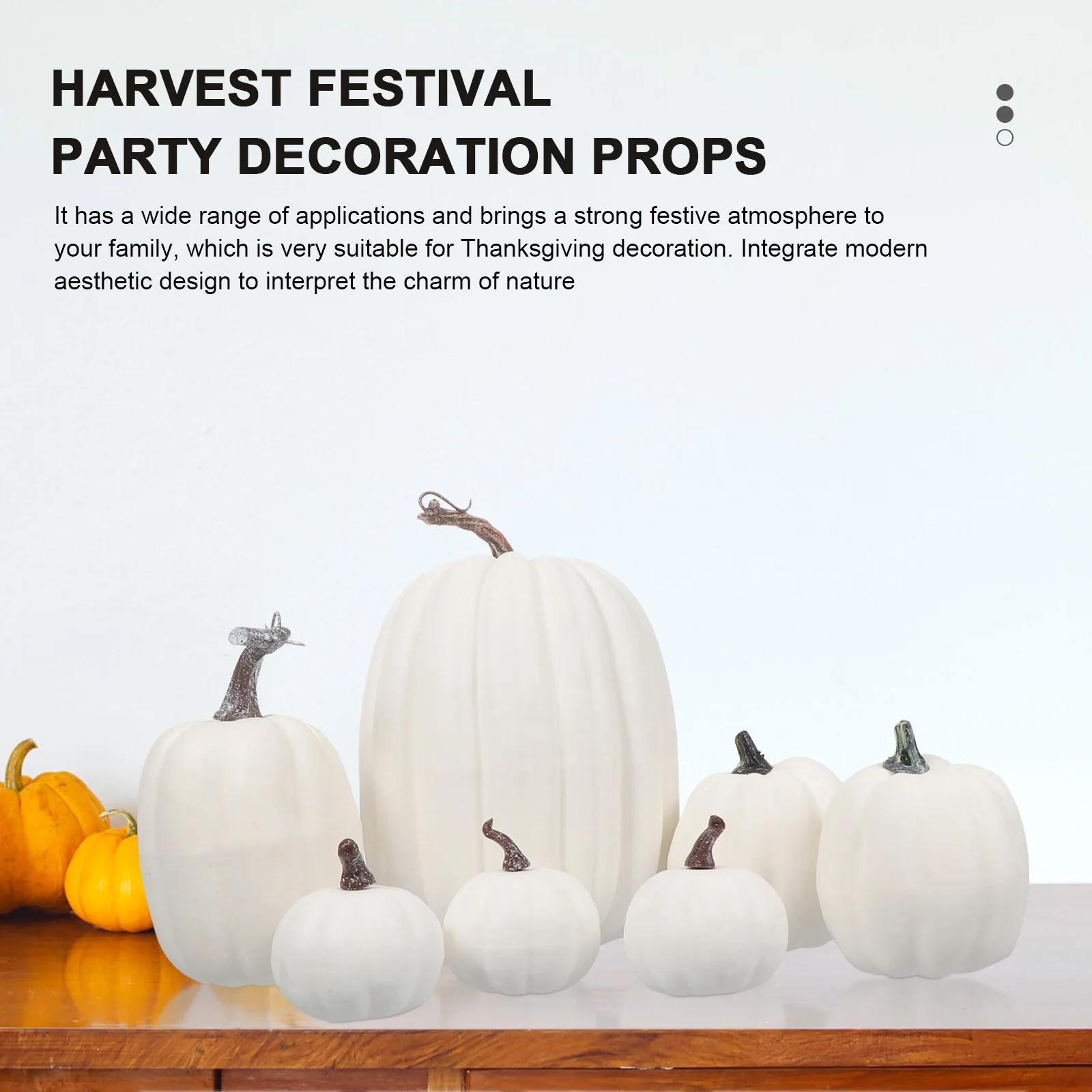 7 шт. модель тыквы украшения декоративные игрушки на Хэллоуин осенние вечерние