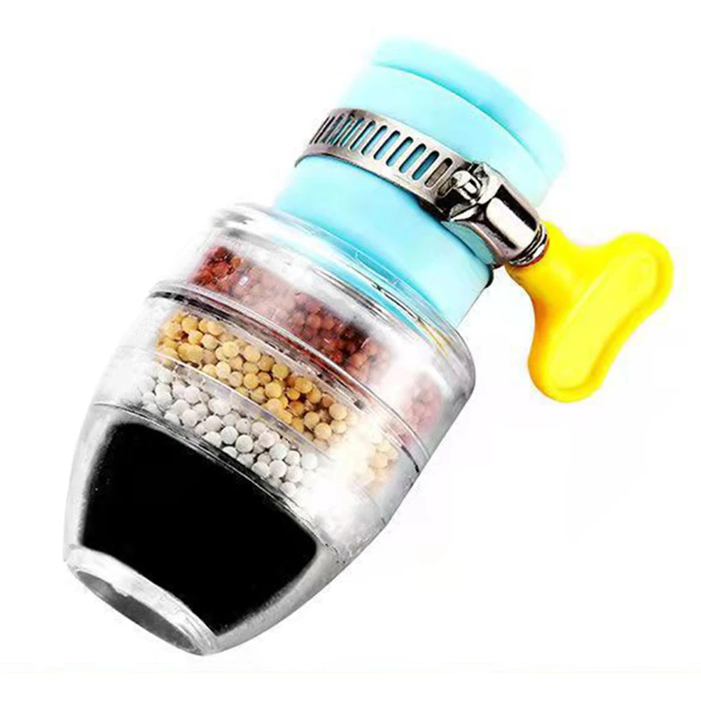 

Durable High Quality New Practical Faucet Filter Tap Purifier PP+PVC Fitting Home Kitchen Replacement Round Tap