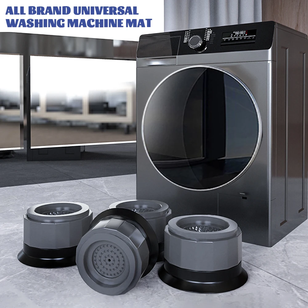 

4/8Pcs Anti Vibration Feet Pads Rubber Legs Slipstop Silent Skid Raiser Mat Washing Machine Support Dampers Stand Furniture