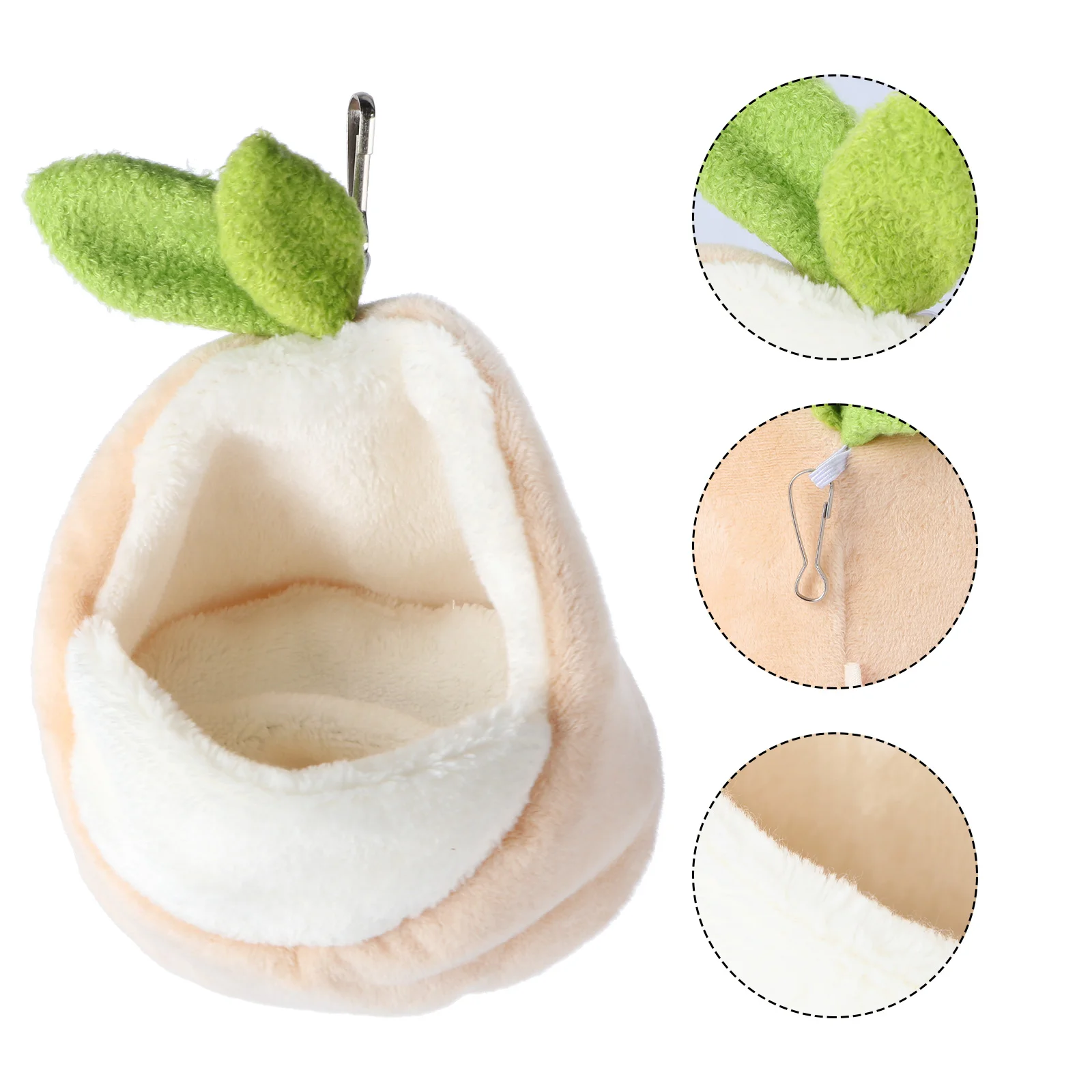 

Hamster Nest Guinea Pet Warm Den Plush Hammock Mini Hedgehog Small Handheld