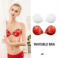 women silicone bust stickers push up lace bra bust nipple cover female invisible bra sexy lingerie strapless clothes reusable