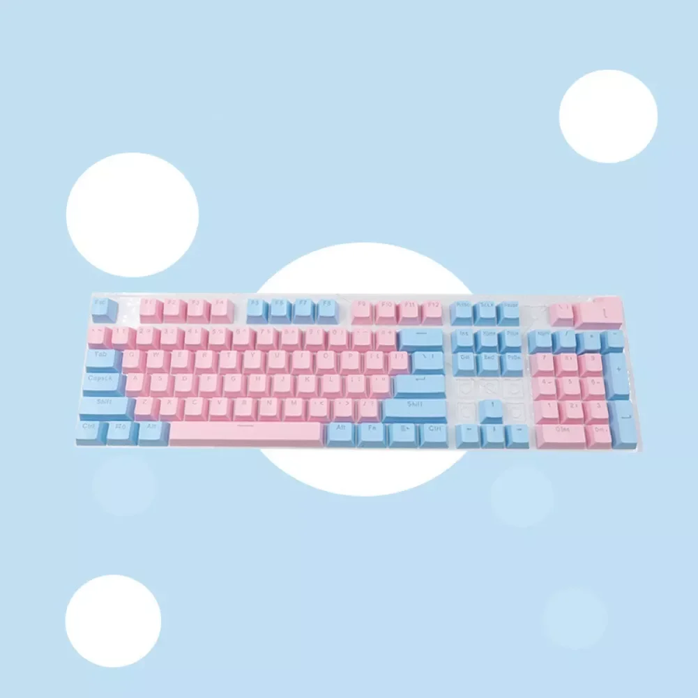 

New Fashion Keyboard Keycaps 104Pcs/Set Universal Ergonomic Backlit Key Cap Keycaps for Mechanical Keyboard Accessories