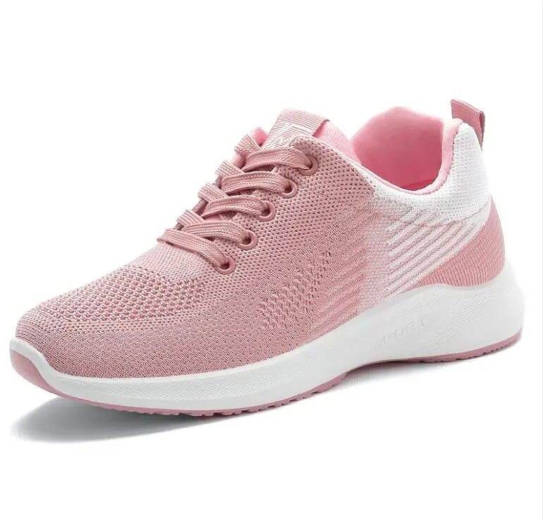 Women Lace-up Fashion Trend Sports Women Casual Shoes Foreign Trade Women's Shoes Breathable Flying  Zapatillas De Mujer