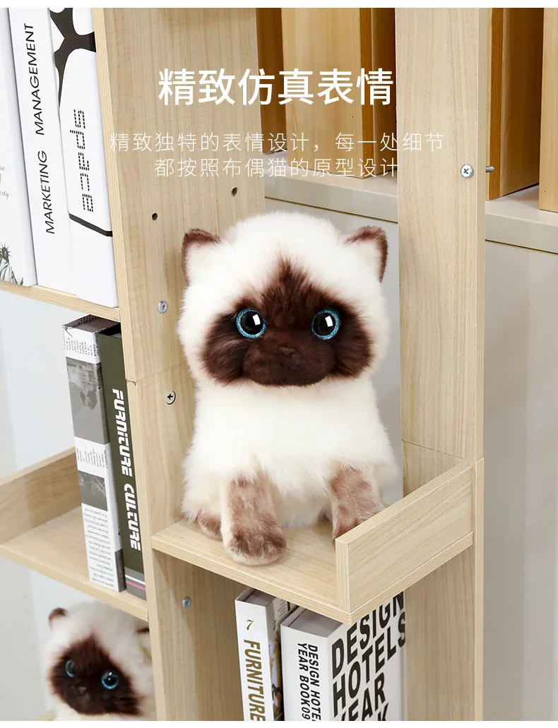 Искусственная кукла плюшевая игрушка милая рагкукла кошка маленькая для девочек