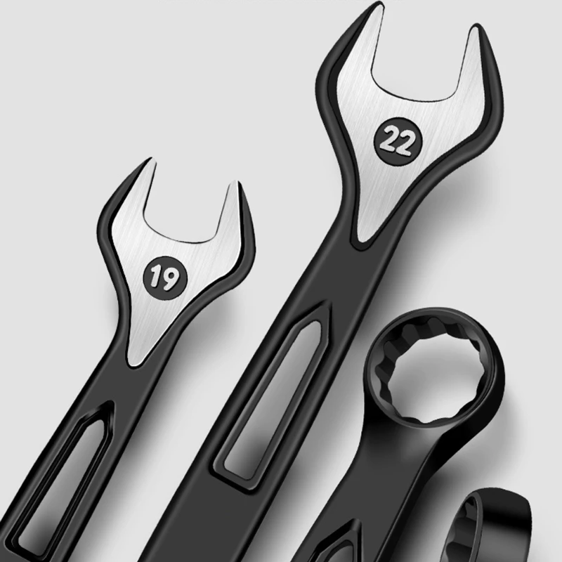 Ключ двойного назначения с трещоткой двуглавый ключ цветками сливы 8-32 мм Прямая