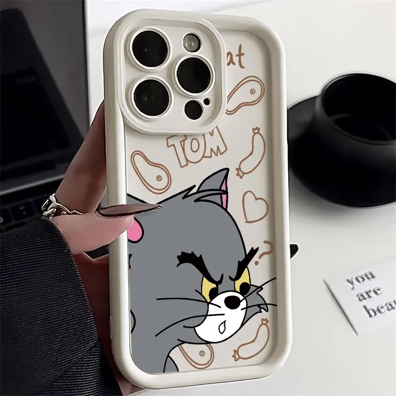 Funny Toms And Jerrys Phone Case For OPPO Reno 2 3 4 5 6 7 7Z 8 8T 10 11 Pro Plus 4G 5G Soft TPU Back Cover