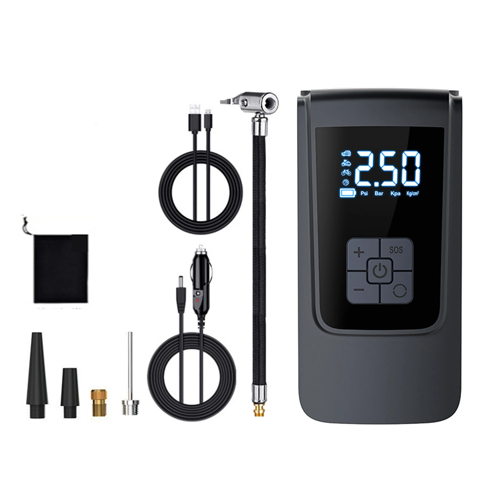 Портативный Автомобильный Воздушный Компрессор Электрический Мотоциклетный