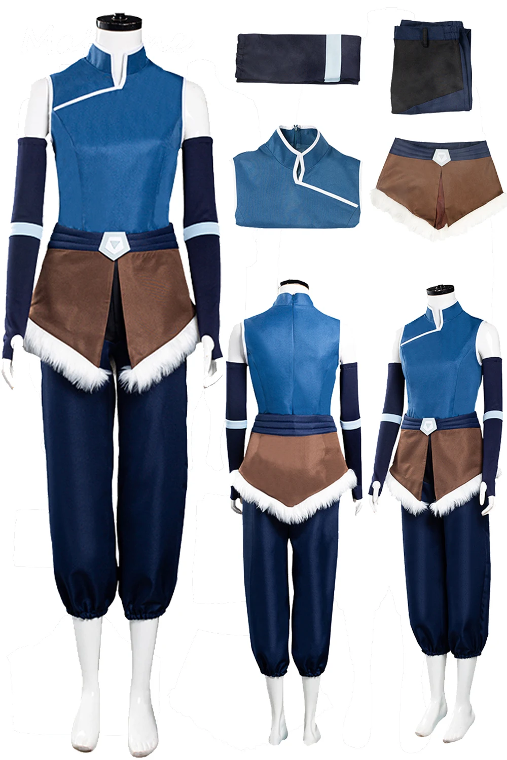 Фэнтези Корра Косплей Фантазия Костюмы Мультфильм Последний Костюм Airbender Наряды