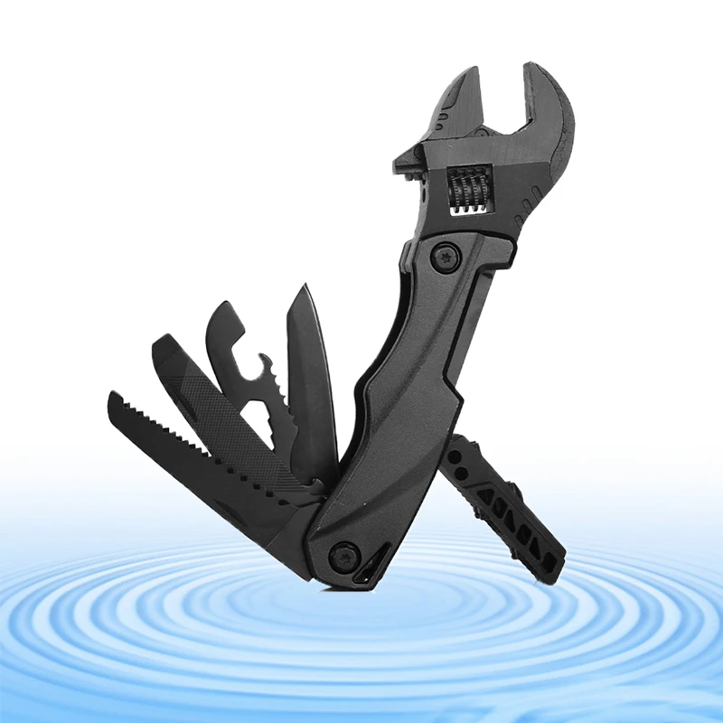 

Multitool Wrench With Pliers Wire Cutter Screwdriver Portable Folding Multifunctional Adjustable Wrench Set