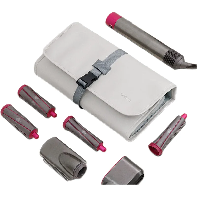 

PU Leather Waterproof Durable Portable Multifunctional Wall Pocket Curling Iron Storage Bag