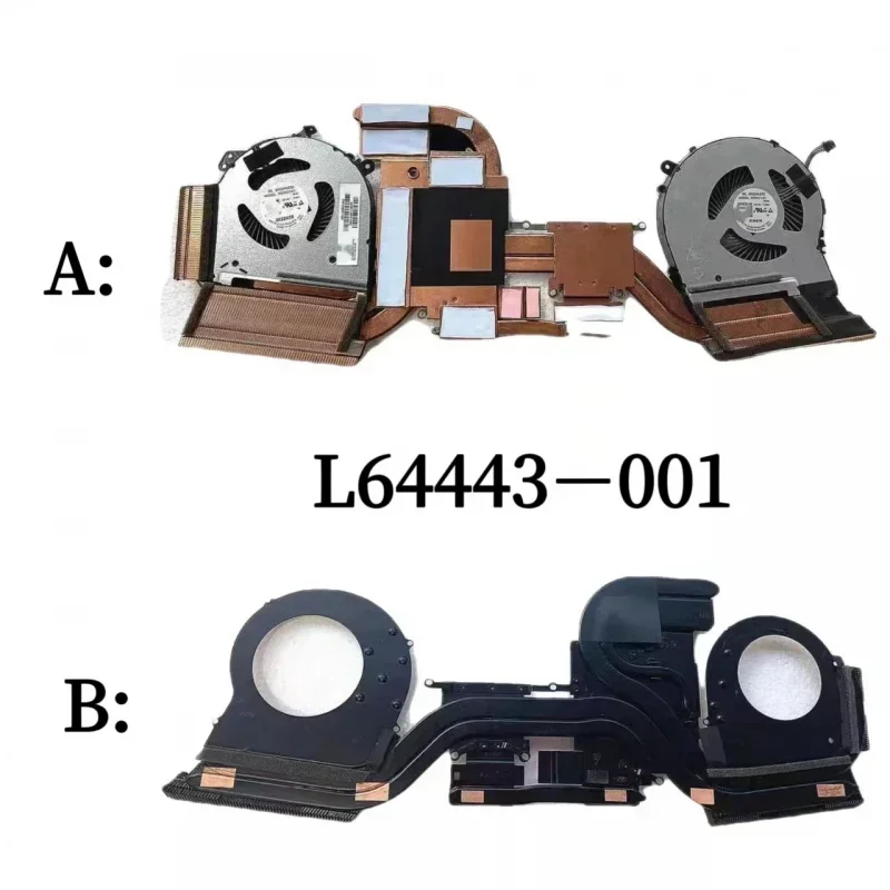 Новый оригинальный охлаждающий вентилятор для радиатора HP 15-DH CPU GPU TPN-C143 L64443-001