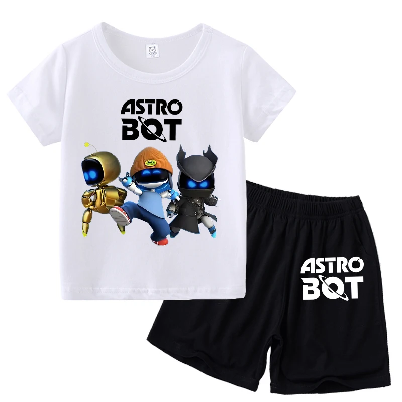 2 шт. футболка Astro Bro брюки костюм для детей летняя рубашка с короткими рукавами и