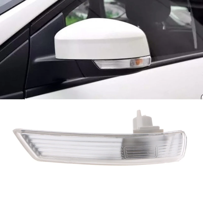 Car Left Cab Mirror LED Turn Signal Corner Light Lamp Cover Shade Compatible for Mondeo Ford Focus II 2 III 3 Waterproof N0HF
