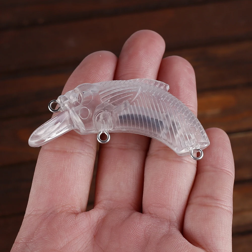 Фото AYWFISH 5,5 см 9 г искусственный гольян кривошипные приманки окунь снасти DIY приманка 20 шт. тонущая воблер рыболовные приманки неокрашенные заготовки для карандашей №3