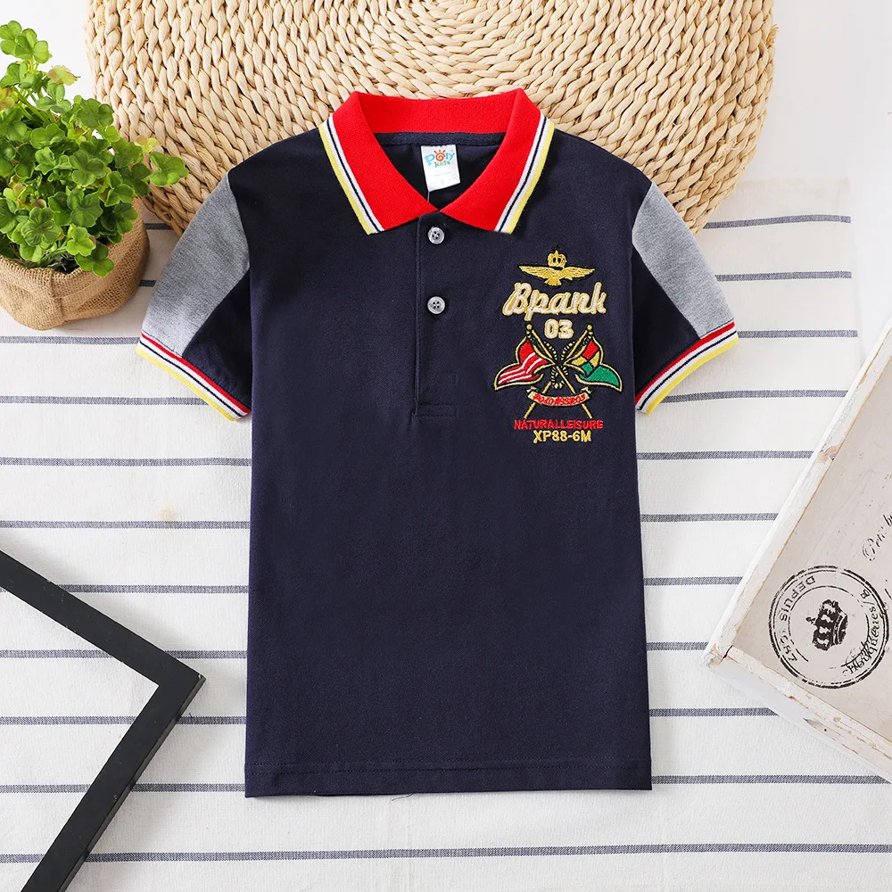 

2022 New Arrive Kids Polo Shirts for Boys Fashion Baby T Shirt School Uniform Cotton Baby Boy Clothes Summer 2-8 Years