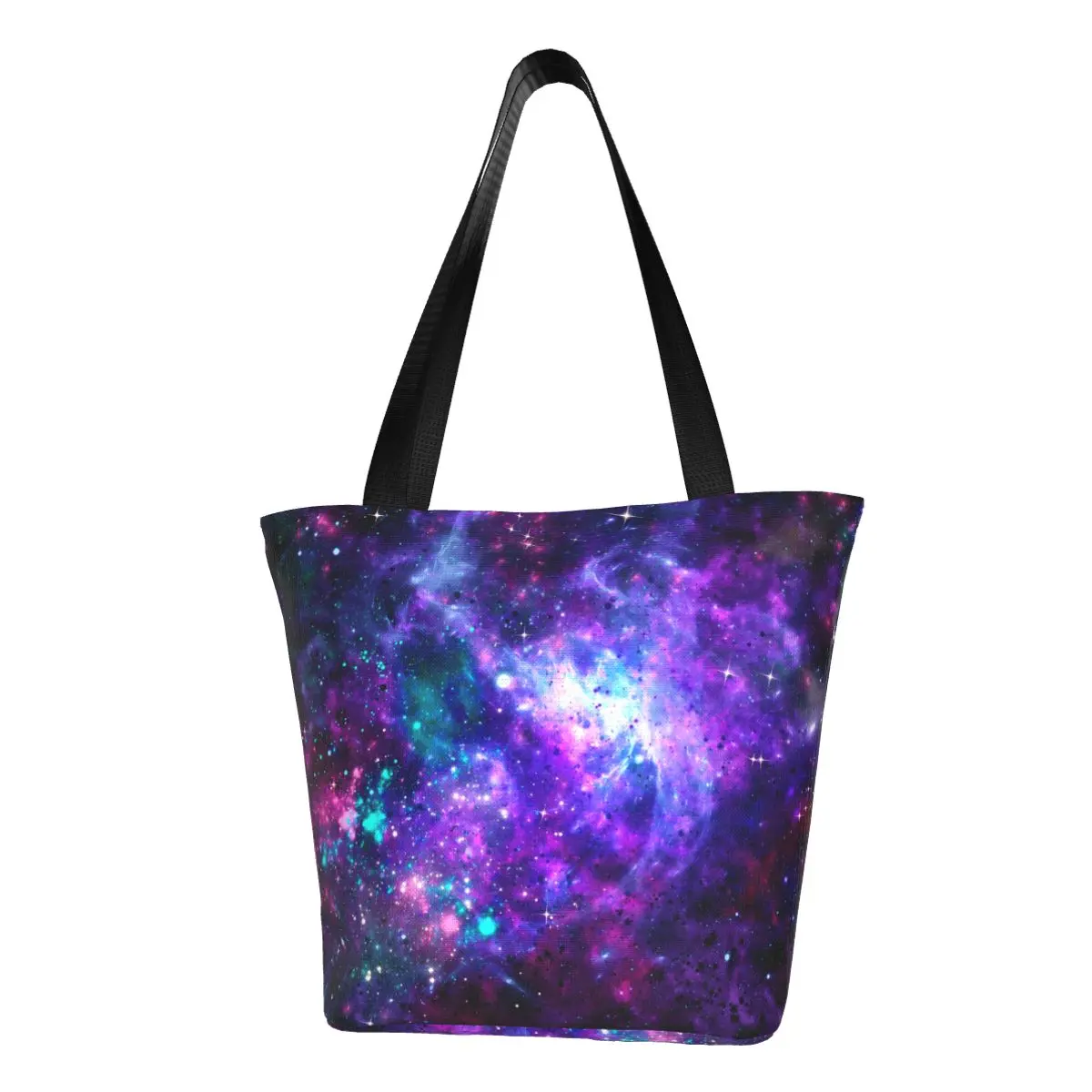 

Antasy Galaxy сумка-шоппер космическое пространство фиолетовые сумки Дамская дизайнерская сумка-тоут элегантная тканевая пляжная сумка для колл...