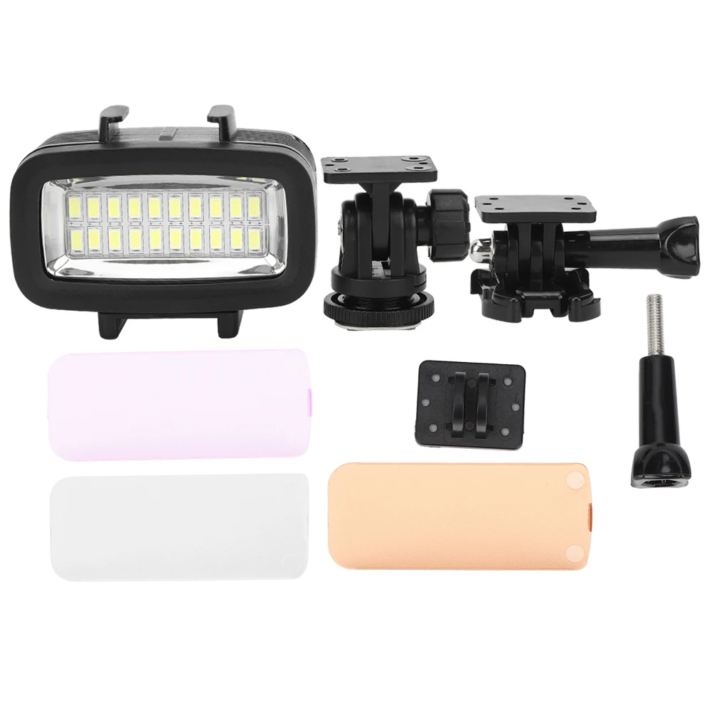 

ABS Plastic Black Diving Fill Light Waterproof Photography Lamp Accessory For DJI Osmo Action/Gopro Camera Black