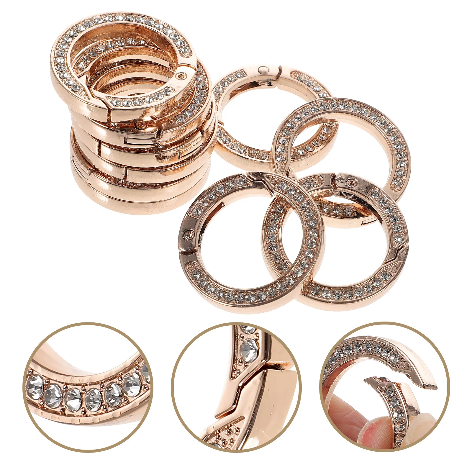 

Slider Purse Buckle Metal Ring Connecting Rings Heavy Duty Crafting Buckles Bag Case Auto Accessories Cars