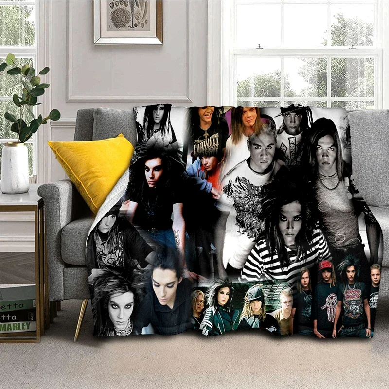 Одеяло Bill Tom Kaulitz Tokio Hotel Rock Band 2025 в новом стиле, мягкое одеяло для дома, спальни, кровати, дивана, детский подарочный чехол (art.: 3920cd4cb2675) - 3920cd4cb2675