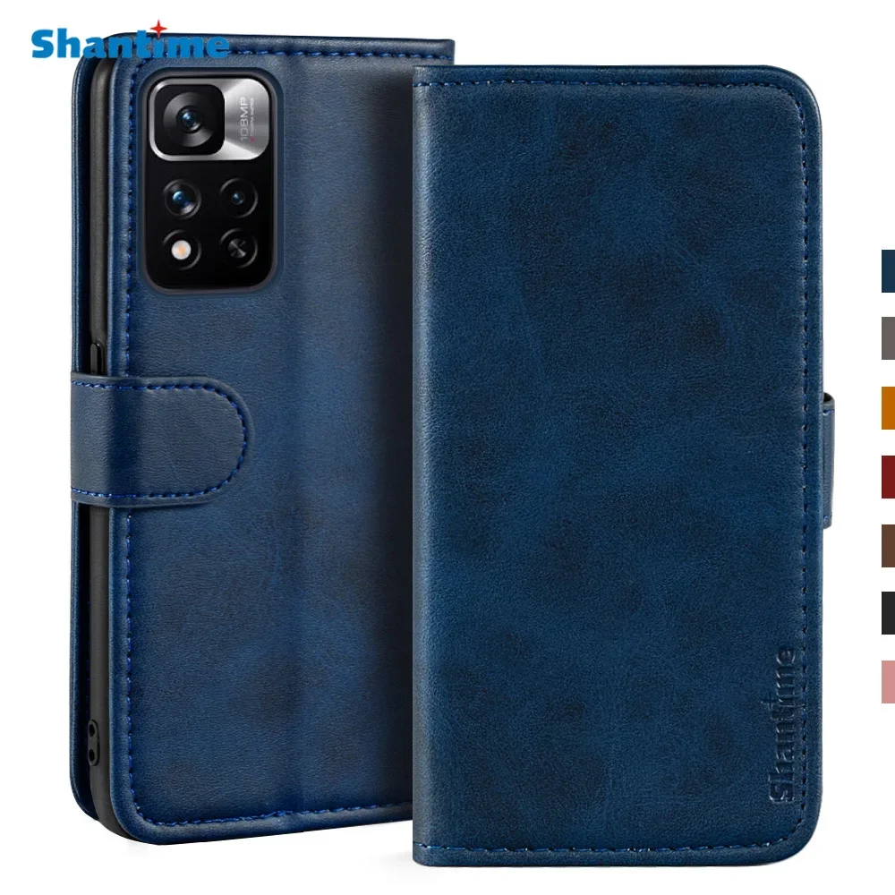 

Case For Xiaomi Redmi Note 11 Pro 5G China Case Magnetic Wallet Leather Cover For Xiaomi 11i HyperCharge Stand Coque Phone Cases