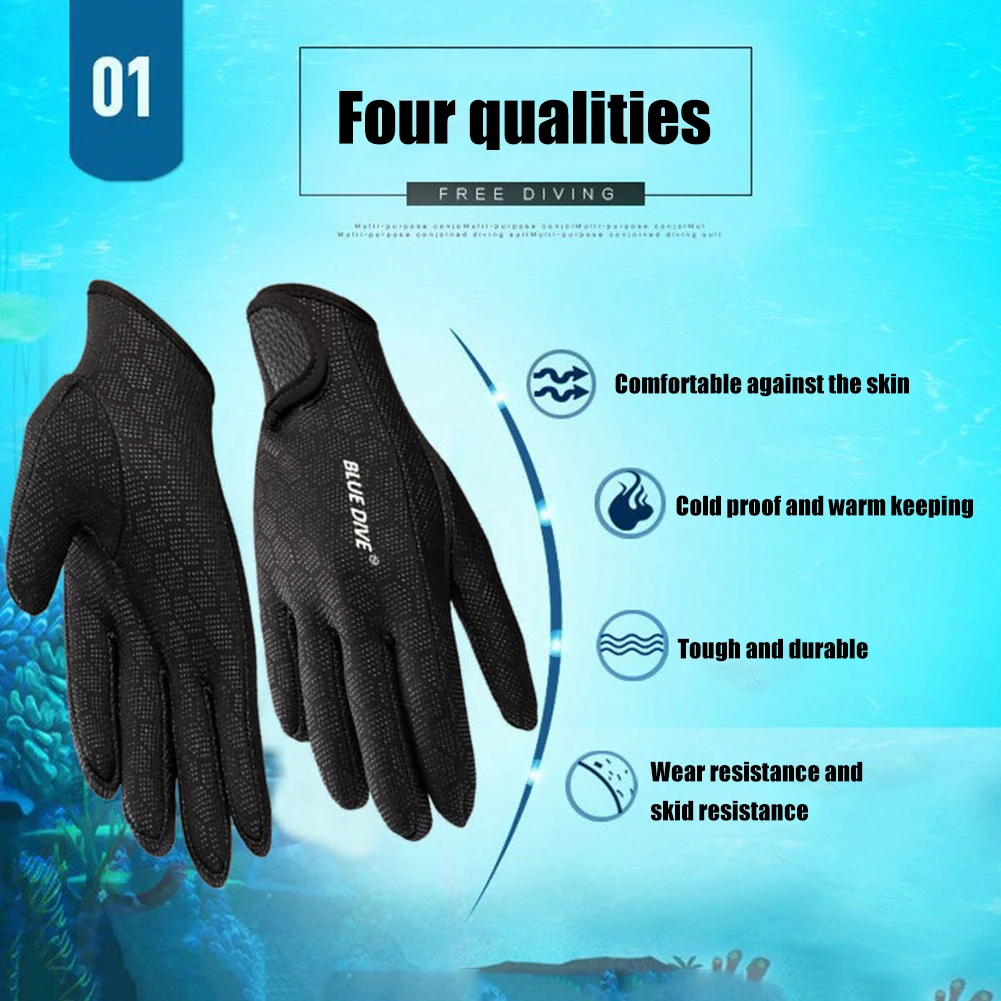 

1.5mm Neoprene Scuba Diving Gloves for Snorkeling Surfing Water Sports Supplies