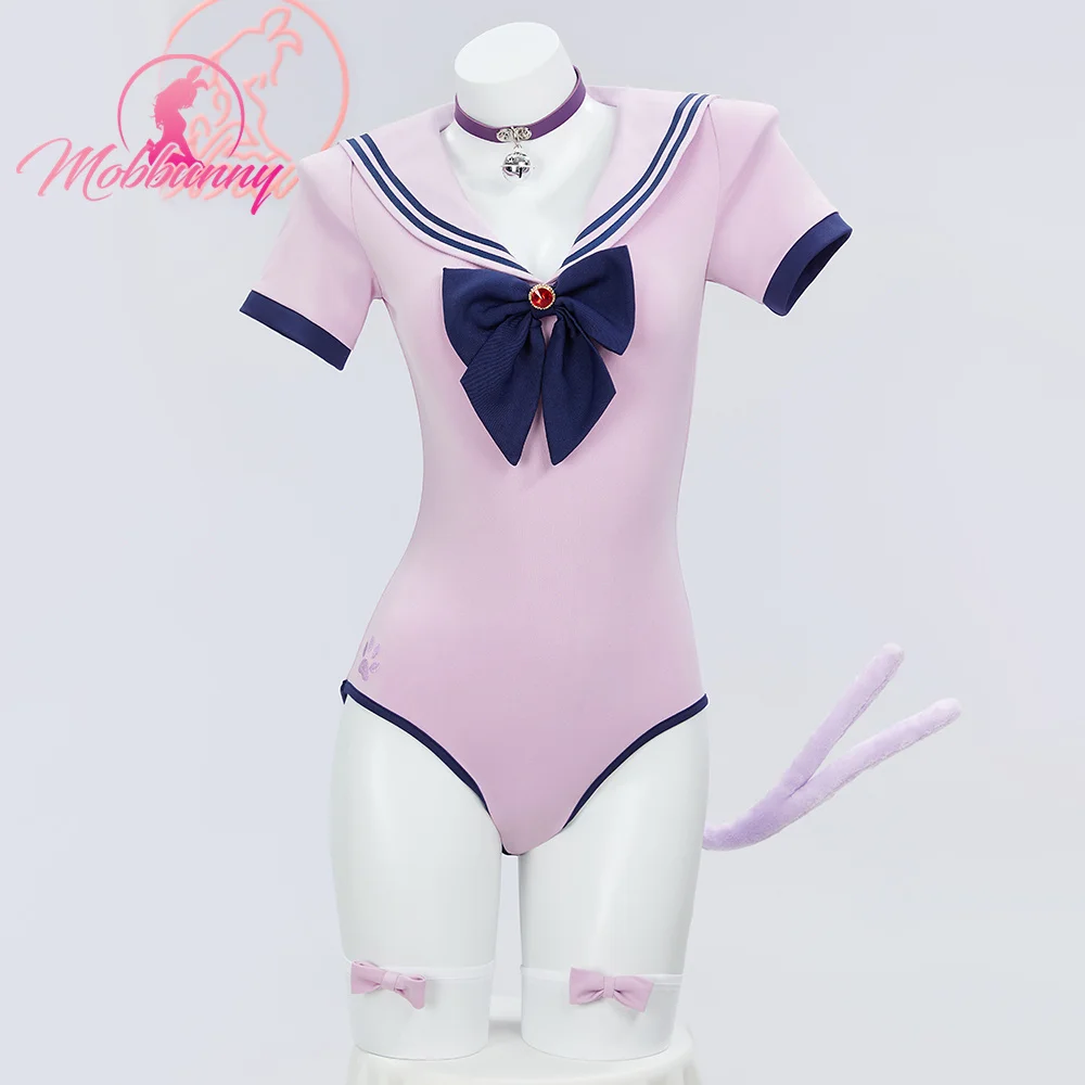 Костюм для отдыха Mobbunny PM фиолетовый боди Матросская униформа плиссированная