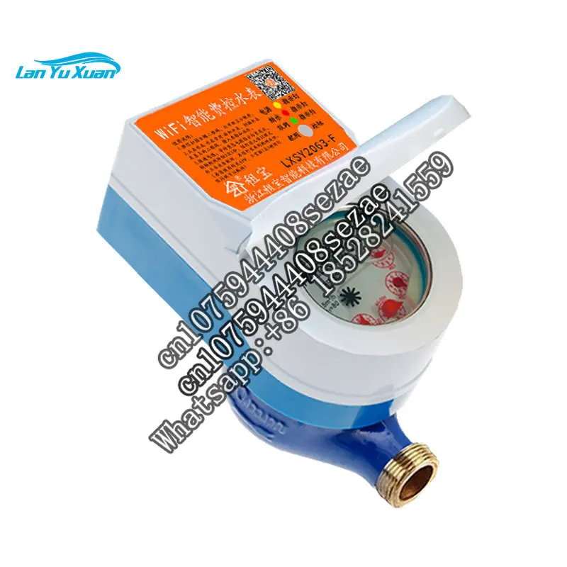 

Smart WIFI water meter valve control remote meter reading scan code recharge prepaid rental room hotel hot spring property