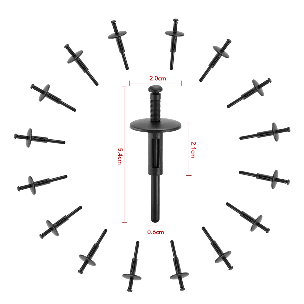 20 шт. автомобильные заклепки бампера Пластиковые Крепежные Зажимы для Mitsubishi