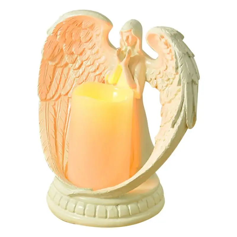 

Angel Candle Holder Decoration Resin Statue Home Decoration Christ Church Angel Statue Candle Holder Table Ornament