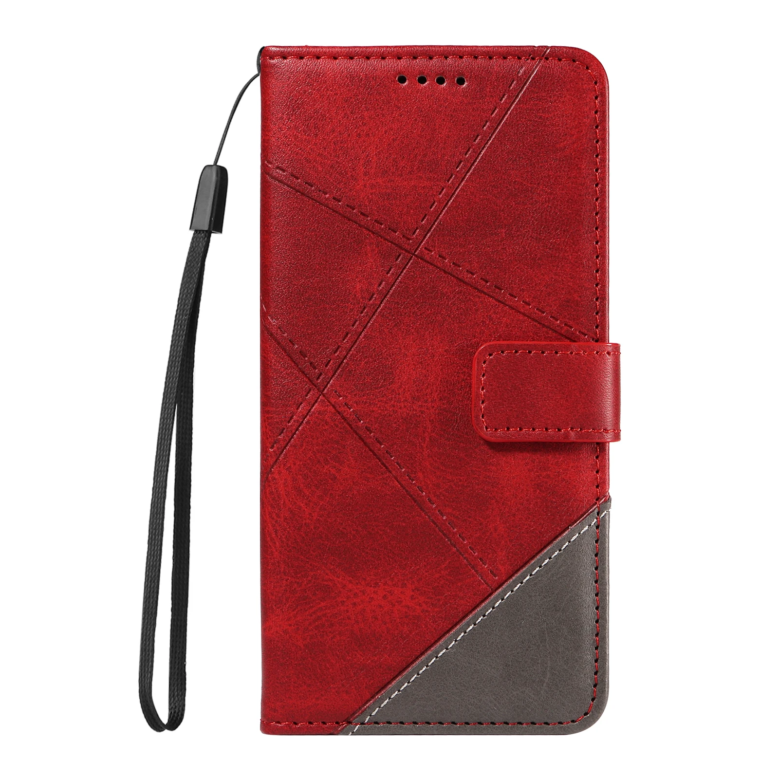 Classic Patchwork Wallet Phone Case with Card Slots for Huawei Honor X5B Plus 4G X7C 200 Smart 5G Flip Mobile Cover