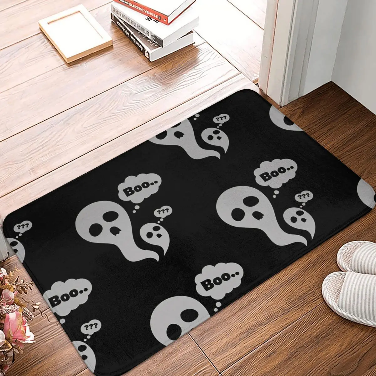 

Ghost of Disapproval Non-slip Doormat Living Room Mat Scary Boo Balcony Carpet Welcome Rug Bedroom Decor