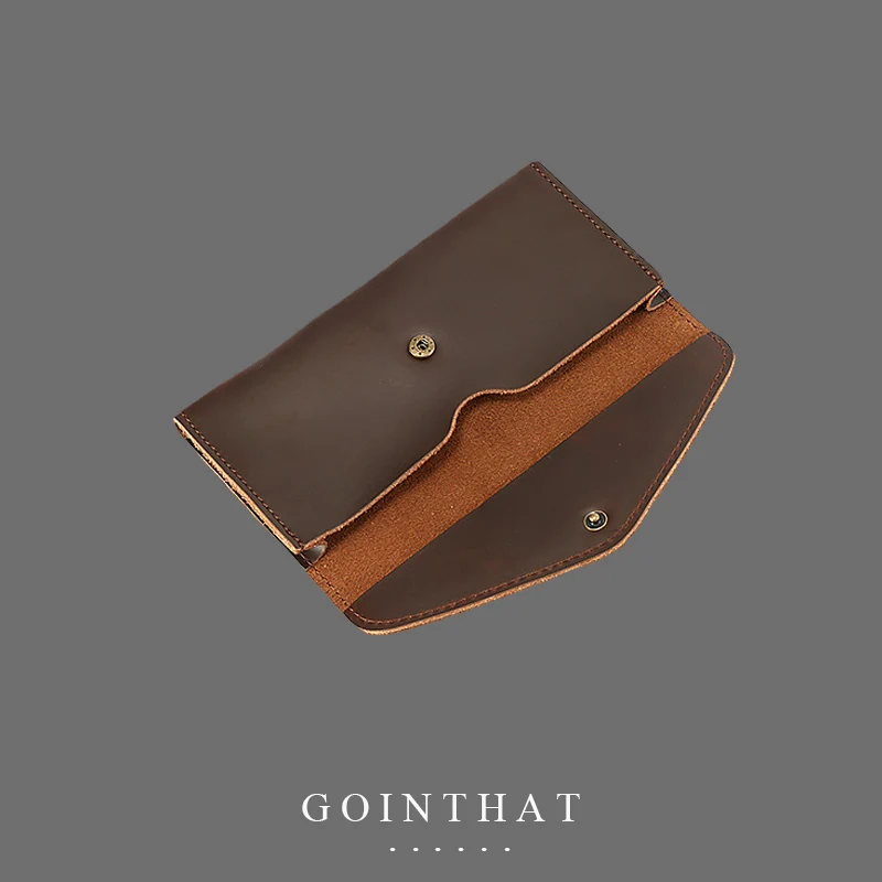 

Men Wallet Vintage Original Genuine Leather Long Wallets Coin Pocket Billetera Hombre Man Purse Male Phone Money Bag Handmade